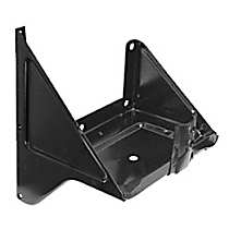 0848-240 U Battery Tray - Black, Steel, Direct Fit, Sold individually