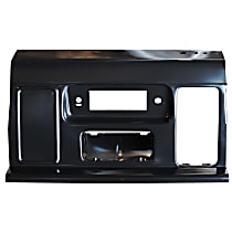 0848-351 U Dash Panel - Black, Plastic, Direct Fit