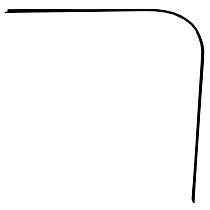 0849-157 L Drip Rail - Direct Fit