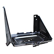 0849-241 U Battery Tray - Black, Steel, Direct Fit, Sold individually