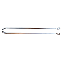 0849-329 Bed Rails - Polished, Stainless Steel, Direct Fit, Set of 2