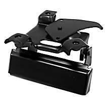 0849-420 U Tailgate Handle, Smooth Black Steel