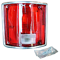 0851-613 L Driver Side Tail Light, Without bulb(s)