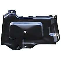 0870-240 U Battery Tray - Black, Steel, Direct Fit, Sold individually