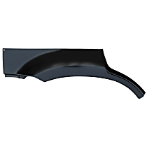 1940-148 R Fender Molding - Painted Black, Steel, Direct Fit