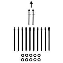 ES 72451 OE Replacement Series Cylinder Head Bolt, Set of 10