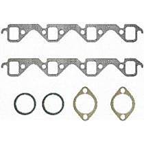 MS 90000 Exhaust Manifold Gasket - Steel core laminate, Direct Fit, Set of 6