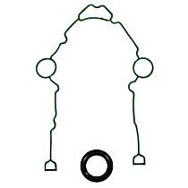 Timing Cover Gasket, 8 Cyl 5.7L, Improved design, Supersedes TCS 46049 - 