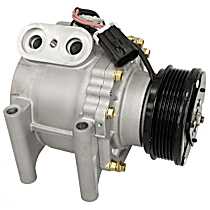 A/C Compressor, Front, with TRSA12 Compressor, With Clutch, 6-Groove Pulley, PAC-Kits Series - 