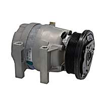 A/C Compressor, with V5 Compressor, with Expansion Valve, With Clutch, 6-Groove Pulley, 6 Cyl 3.1L, OE Replacement Series - 
