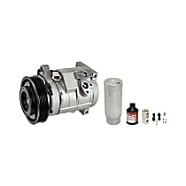 A/C Compressor, With 10S20H Compressor, 78374 (Comp), 83108 (Filter Drier), 39064 (Exp Valve), 59007 (Oil), O-Rings, Front Kit, With Clutch, 6-Groove Pulley, 3.3L - 