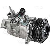 A/C Compressor, with 7SBU16H Compressor, With Clutch, 6-Groove Pulley, 3.9L, 4-Seasons OE Replacement - 