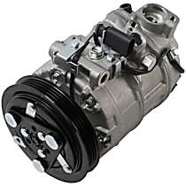 A/C Compressor, with 7SAS17C Compressor, with R1234yf, With Clutch, 4-Groove Pulley, 6 Cyl 3.0L - 
