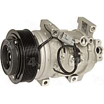 A/C Compressor, with 10SR19C Compressor, With Clutch, 8-Groove Pulley, 4-Seasons OE Replacement - 