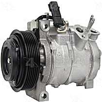 A/C Compressor, with 10SRE18C Compressor, With Clutch, 6-Groove Pulley, 6 Cyl 2.7L, 4-Seasons OE Replacement - 