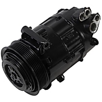 A/C Compressor, with CVC Compressor, with Rear AC, With Clutch, 6-Groove Pulley - 