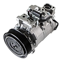 A/C Compressor, with 6SEU14C Compressor, With Clutch, 6-Groove Pulley, 3.0L - 