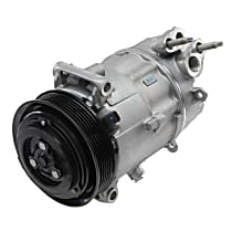 168389 A/C Compressor, With Clutch, 6-Groove Pulley