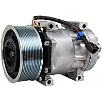 A/C Compressor, With Clutch, 12-Groove Pulley, 4-Seasons OE Replacement