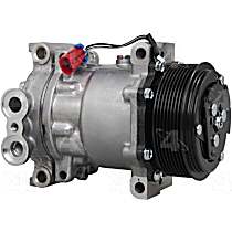 A/C Compressor, with SD7H15 Compressor, With Clutch, 8-Groove Pulley, 4-Seasons OE Replacement - 