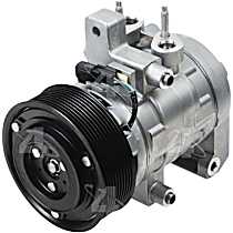 A/C Compressor, with DKS-17DS Compressor, With Clutch, 6-Groove Pulley, 8 Cyl 5.4L, 4-Seasons A/C Compressor - 