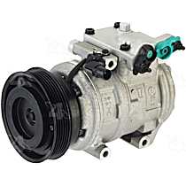 A/C Compressor, with 10PA17C Compressor, With Clutch, 6-Groove Pulley, 6 Cyl 3.8L, 4-Seasons OE Replacement - 