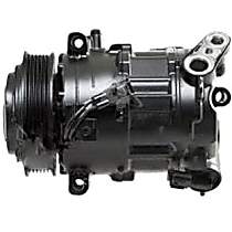 A/C Compressor, with 7SBH17 Compressor, With Clutch, 6-Groove Pulley, 6 Cyl 3.6L, 4-Seasons OE Replacement - 
