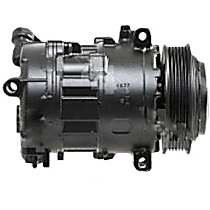 A/C Compressor, with 7SBH17 Compressor, With Clutch, 6-Groove Pulley, 4 Cyl 2.4L, 4-Seasons OE Replacement - 