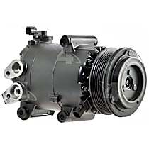 A/C Compressor, with HCC Compressor, With Clutch, 6-Groove Pulley, 4 Cyl 1.6L, 4-Seasons OE Replacement - 