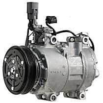 198335 A/C Compressor, With Clutch, 4-Groove Pulley, 4-Seasons OE Replacement