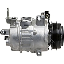 198356 A/C Compressor, With Clutch, 4-Groove Pulley, 4-Seasons OE Replacement