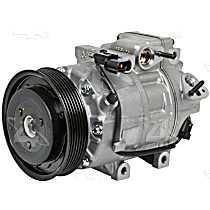 A/C Compressor, with VS18E Compressor, With Clutch, 6-Groove Pulley, 6 Cyl 3.5L, 4-Seasons OE Replacement - 