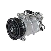 A/C Compressor, with 6SEU14C Compressor, With Clutch, 6-Groove Pulley, 3.0L, OE Replacement Series - 