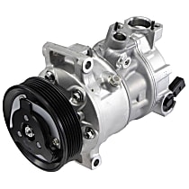 A/C Compressor, with Sanden Compressor, with HFO-1234yf, With Clutch, 6-Groove Pulley - 