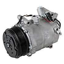 A/C Compressor, with TRSE09 Compressor, with 4.52 in. Dia. Pulley, With Clutch, 7-Groove Pulley, 2.4L - 