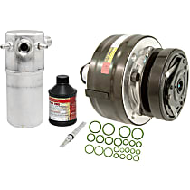 A/C Compressor, With R4 Compressor, With Clutch, 1-Groove Pulley, OE Replacement Series - 