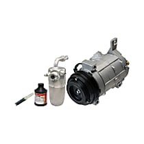 A/C Compressor, With 10S17F Compressor, With 10S20F Compressor, Without Rear Ac, Front Kit, 78377 (Comp), 83239 (Accum), 38644 (Orifice), 59007 (Oil), O-Rings, With Clutch, 4-Groove Pulley, 5.3L - 