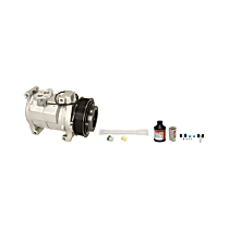 A/C Compressor, with 10S17C Compressor, With Clutch, 7-Groove Pulley, OE Replacement Series - 