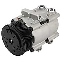 A/C Compressor, With Clutch, 8-Groove Pulley, PAC-Kits Series