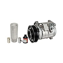 A/C Compressor, Front and Rear Kit, 78374 (Comp), 83108 (Filter Drier), 39064 (Exp Valve), 39015 (Exp Valve), 59007 (Oil), O-Rings, Wiith 10S20H Compressor, With Clutch, 6-Groove Pulley, 3.3L - 