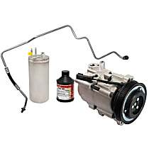 A/C Compressor, with HS18 Compressor, With Clutch, 6-Groove Pulley, 6 Cyl 3.7L, PAC-Kits Series - 