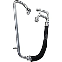 A/C Refrigerant Suction Hose, With Rear AC, Sold Individually - 
