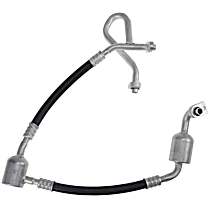A/C Refrigerant Suction Hose, with Rear AC, with HFO-1234yf, with 2 Mufflers, Sold Individually - 