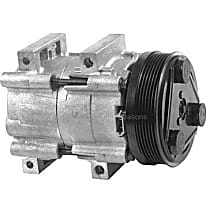 A/C Compressor, With FS10 Compressor, With Clutch, 6-Groove Pulley, 4-Seasons OE Replacement - 