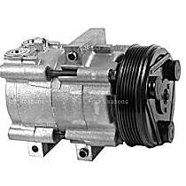 A/C Compressor, With FS10 Compressor, With Clutch, 6-Groove Pulley, 6 Cyl 4.2L, 4-Seasons OE Replacement - 