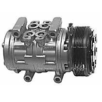 A/C Compressor, with 10P15C Compressor, May Require use of OE Manifold, With Clutch, 6-Groove Pulley, 6 Cyl 3.8L, 4-Seasons OE Replacement - 