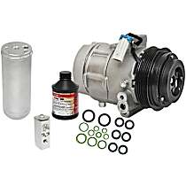 A/C Compressor, with CVC Compressor, Alternate Replacement Compressor, With Clutch, 6-Groove Pulley, PAC-Kits Series - 