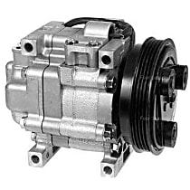 A/C Compressor, with NA1301 Compressor, With Clutch, 4-Groove Pulley, 4 Cyl 1.6L, 4-Seasons OE Replacement - 