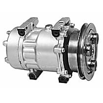 A/C Compressor, with SD709 Compressor, With Clutch, 1-Groove Pulley, 4-Seasons OE Replacement - 