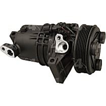 A/C Compressor, with CR10 Compressor, With Clutch, 6-Groove Pulley, 4-Seasons OE Replacement - 